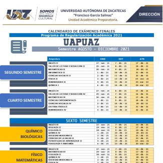 Calendario Examen Regularizados