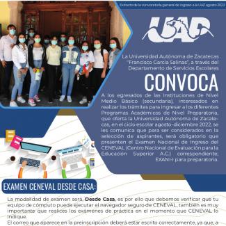 Convocatroia ingreso a la UAP 2022