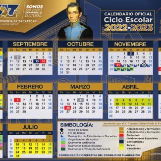Calendario oficial 2022-2023 Horizontal