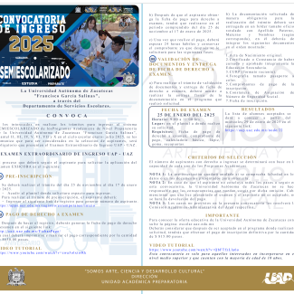 CONVOCATORIA SEMIESCOLARIZADO 2025