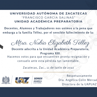 Mtra. Nubia Elizabeth Téllez