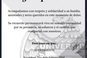 Esquela alumno Diego Lopez Chavez