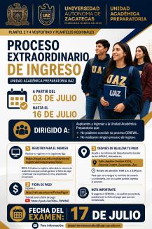 Proceso Extraordinario de Ingreso sem Ago 2026