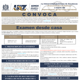 Convocatoria de ingreso a la UAP 2021