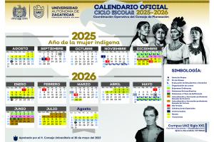 Calendario oficial ciclo 2025-2026
